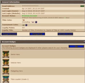 Tibia char em celebra com varios outros makers na acc