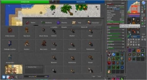 Tibia char em celebra com varios outros makers na acc