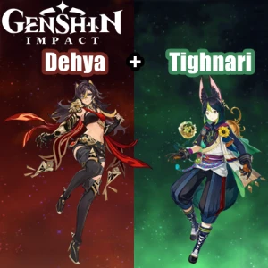 Conta Genshin Impact AR 7 com Dehya e Tighnari⭐