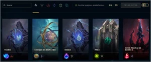 Conta League of Legends, 23 skins, 56 champs, 11k de IP LOL