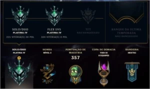 Conta League of Legends - Platina IV - Level 317 - 45 Skins LOL