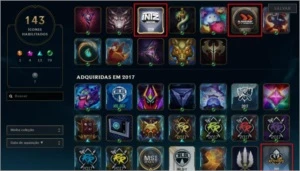 Conta League of Legends - Platina IV - Level 317 - 45 Skins LOL