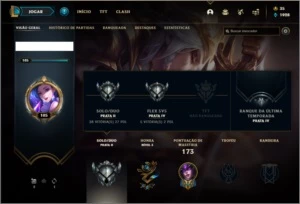 Conta prata 2 com 60 champ, 103 skin e 4 Edição de Prestigio - League of Legends LOL