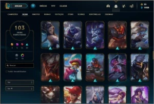 Conta prata 2 com 60 champ, 103 skin e 4 Edição de Prestigio - League of Legends LOL