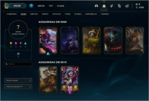 Conta prata 1 com 7 skins e 31 champs - League of Legends LOL