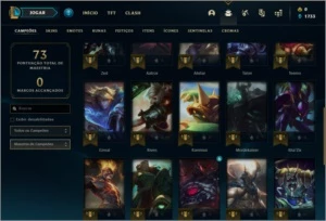 Conta prata 1 com 7 skins e 31 champs - League of Legends LOL