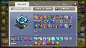 Conta clash of clans Cv 13