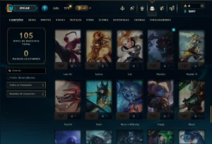 Esmeralda 1 com 75 Champs e 4 Skins - League of Legends LOL