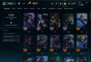 Esmeralda 1 com 75 Champs e 4 Skins - League of Legends LOL
