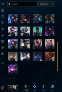 Conta League of Legends Full Acesso - 45 Champs e 16 Skins LOL