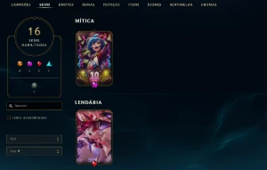 Conta League of Legends Full Acesso - 45 Champs e 16 Skins LOL