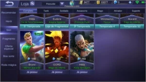 CONTA MOBILE LEGENDS ÉPICO 4