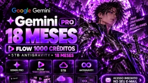Flow 1k de Créditos 30 dias! + Gemini Pro + 5TB - Inteligência Artificial