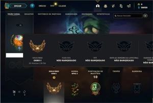Conta ouro 1 com 22 Champs e 3 Skins + 10 Fragmentos - League of Legends LOL