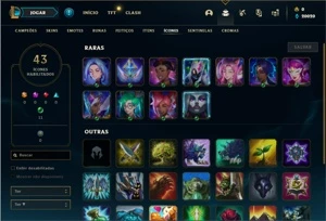 Conta ouro 1 com 22 Champs e 3 Skins + 10 Fragmentos - League of Legends LOL