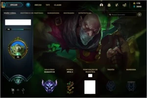 CONTA DIAMANTE 3 MAIN SUPORTE - League of Legends LOL