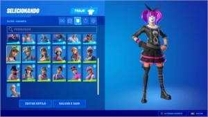 conta fortnite feita pc