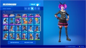 conta fortnite feita pc