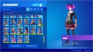 conta fortnite feita pc