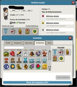 CONTA HABBO 2007 (PERSONAGENS: 2009 e 2010)