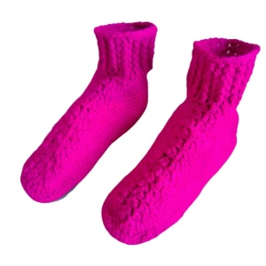 Pantufa de Lã 33 Pink