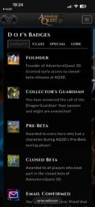 Conta de AQ3D founder muito rara com muitas heromarts