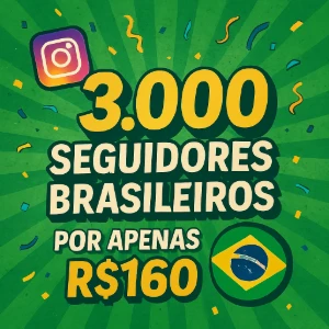 3000 Seguidores Brasileiros Instagram - Reposição Ativa!