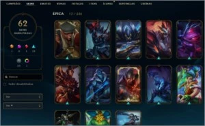 Conta Unranked League of Legends (2013) lvl 65 LOL