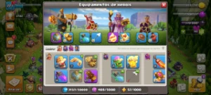 Vendo Conta com cv 16 90 % full. Com 6 construt so mudar nom - Clash of Clans