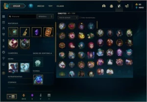 LEVEL 96 - MF VINGADORA EXOCÓSMICA + 25 SKINS + 3 CHROMAS - League of Legends LOL
