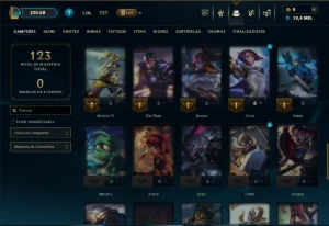 Diamante 4 com 55 Champs e 15 Skins - League of Legends LOL